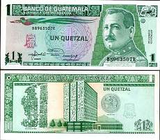 *1 Quetzal Guatemala 1991-1992, P73 UNC - Kliknutím na obrázok zatvorte -